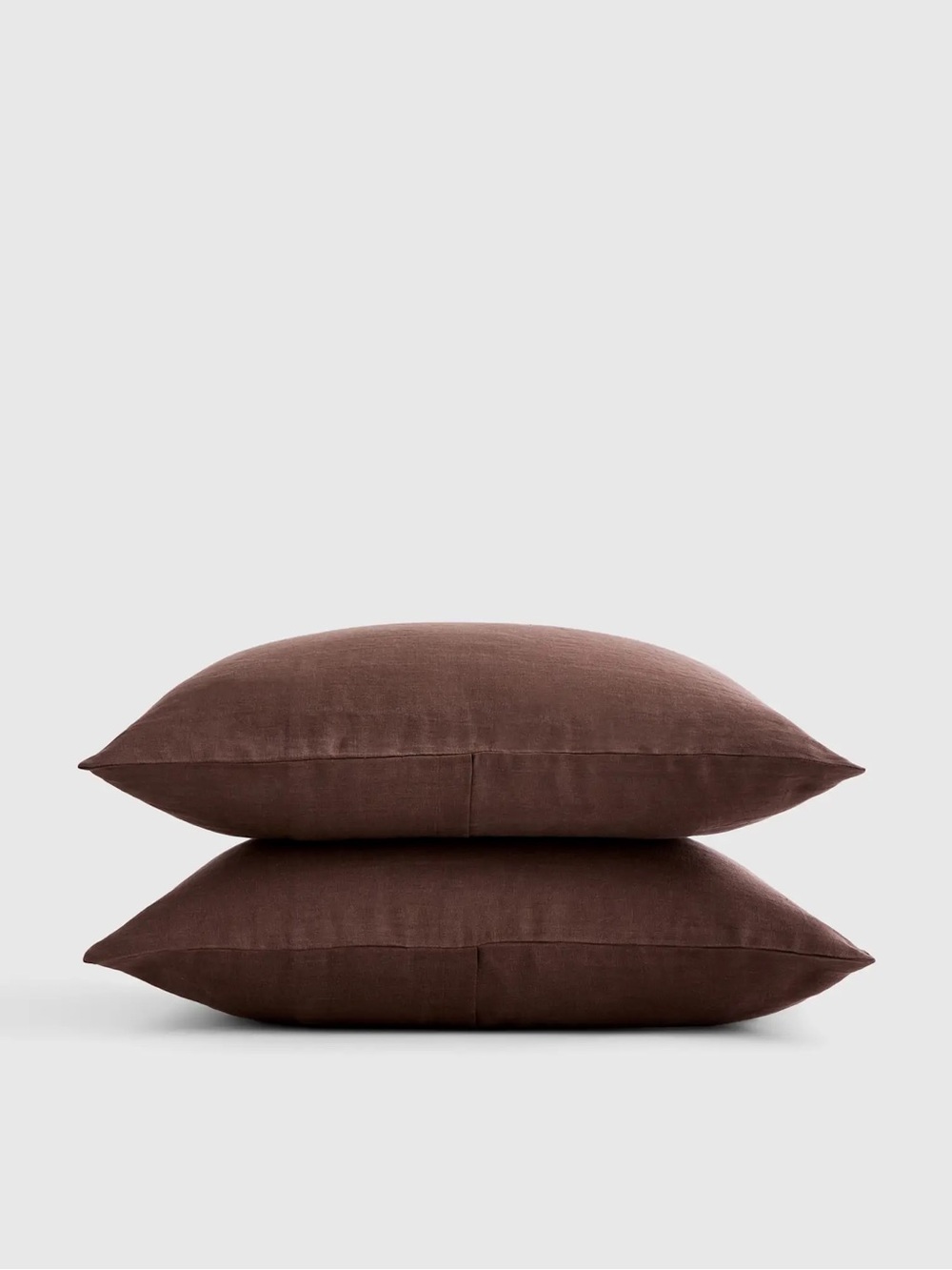 Quince European Linen Sham Set - Queen, Espresso